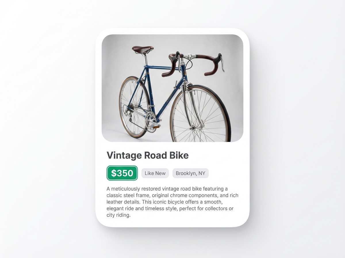 Sell Items post preview